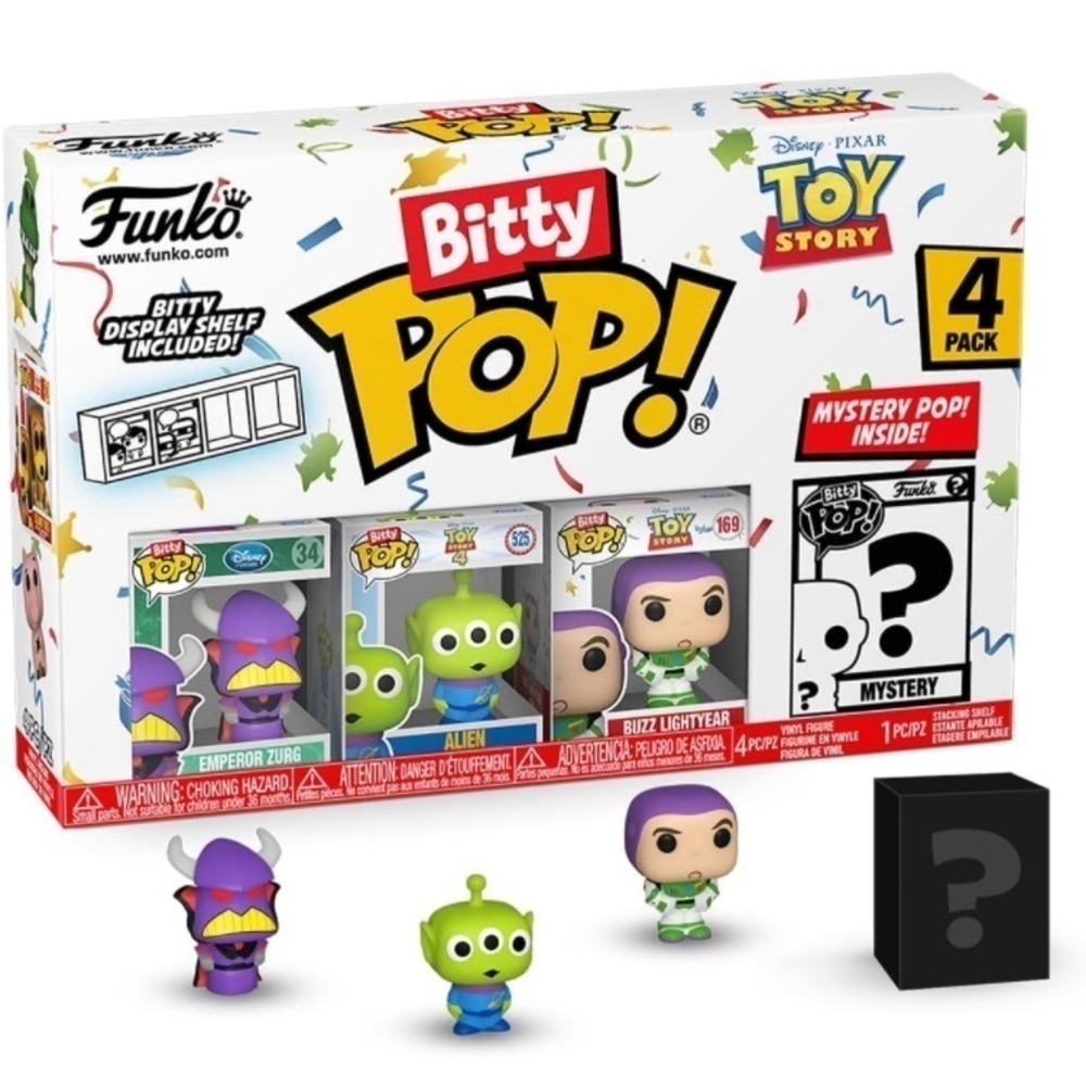 Disney Bitty Funko Pop Toy Story 4 Pack With Case